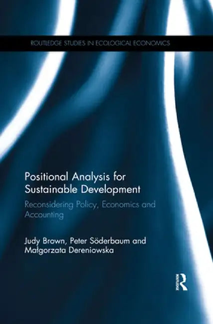 Positional Analysis for Sustainable Development: Reconsidering Policy, Economics and Accounting by Judy Brown