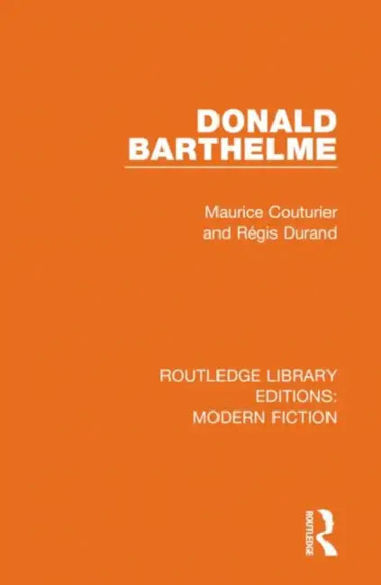 Donald Barthelme by Couturier Maurice