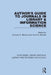 Author's Guide to Journals in Library & Information Science by Norman D. Stevens