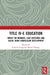 Title IV-E Child Welfare Education: Impact on Workers, Case Outcomes and Social Work Curriculum Development by Leung Patrick