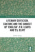 Literary Criticism, Culture and the Subject of 'English': F.R. Leavis and T.S. Eliot by Dandan Zhang