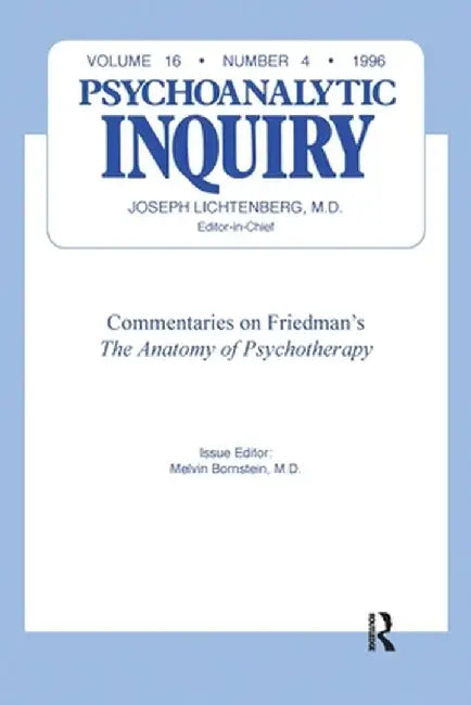 Commentaries: Psychoanalytic Inquiry, 16.4 by Melvin Bornstein