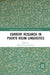 Current Research in Puerto Rican Linguistics by Melvin Gonzalez-Rivera