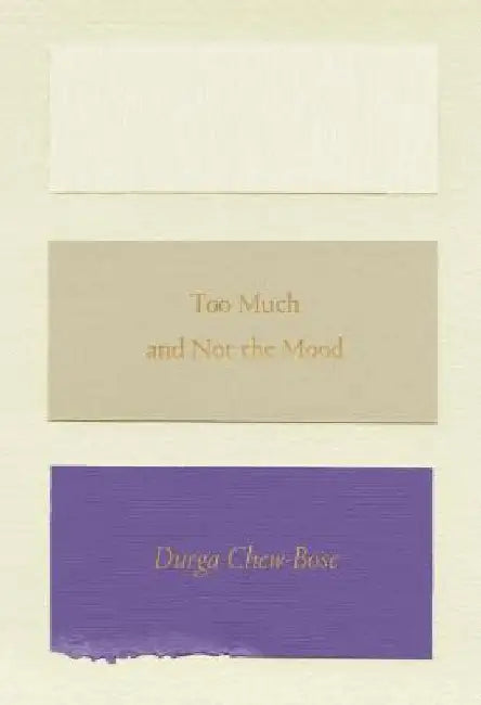 Too Much and Not the Mood: Essays by Durga Chew-Bose