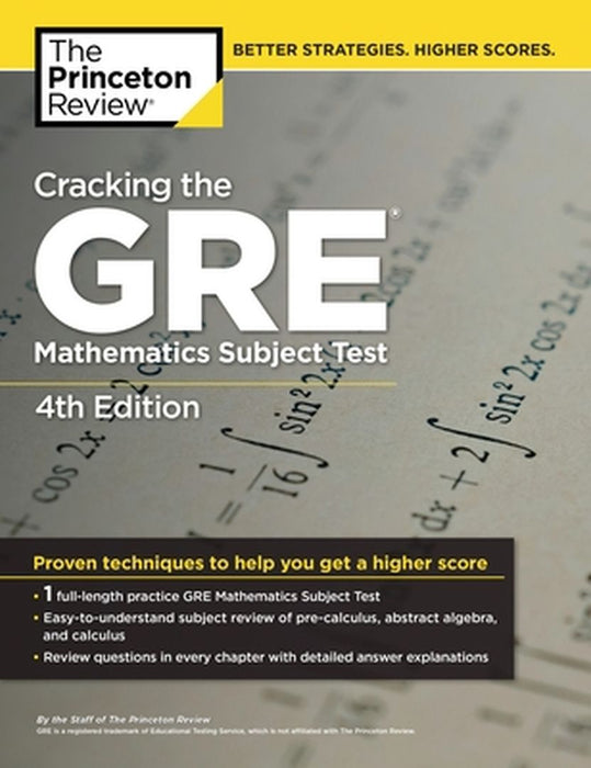 Cracking the GRE Mathematics Subject Test by Princeton Review