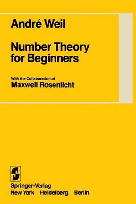 Number Theory for Beginners by M. Rosenlicht