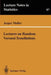 Lectures on Random Voronoi Tessellations by Jesper Moller