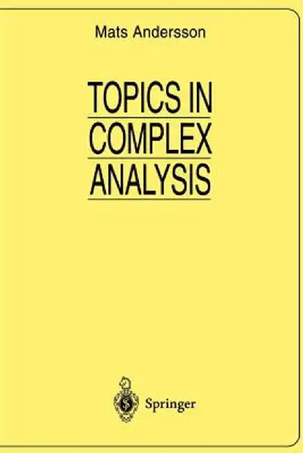 Topics in Complex Analysis by Mats Andersson