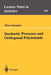 Stochastic Processes and Orthogonal Polynomials by Wim Schoutens