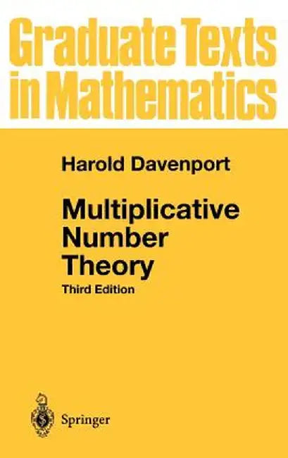 Multiplicative Number Theory by Harold Davenport