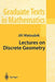 Lectures on Discrete Geometry by Jiri Matousek