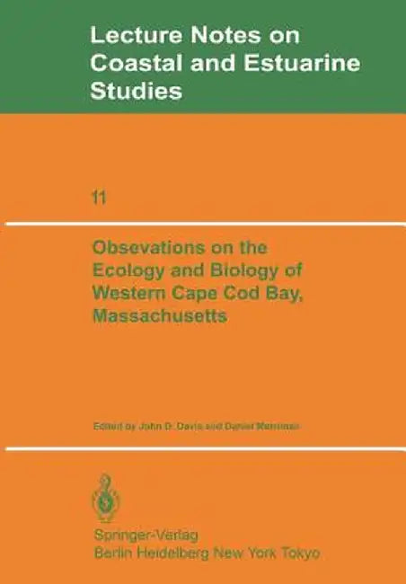 Observations on the Ecology and Biology of Western Cape Cod Bay, Massachusetts by J. D. Davis