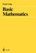 Basic Mathematics by Serge Lang