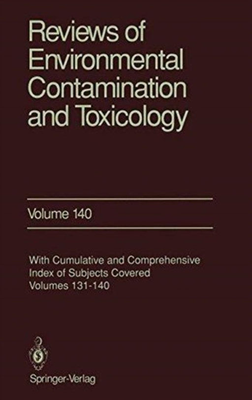Reviews Of Environmental Contamination Toxicology by G.A. Ware