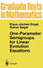 One-Parameter Semigroups for Linear Evolution Equations by Klaus-Jochen Engel