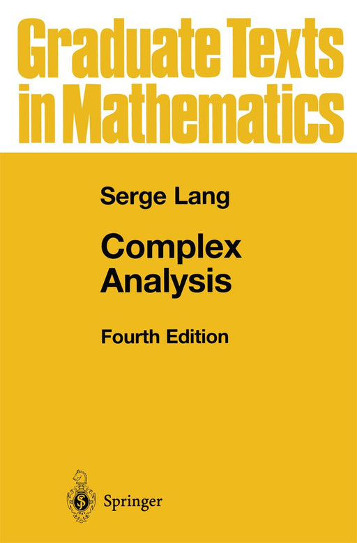 Complex Analysis by Serge Lang