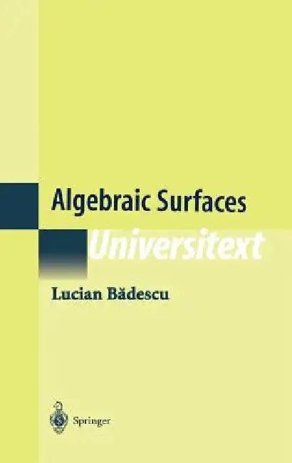 Algebraic Surfaces by Lucian Badescu, V. Masek
