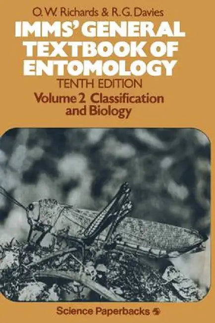 Imms' General Textbook of Entomology: Volume 2: Classification and Biology by A. D. Imms