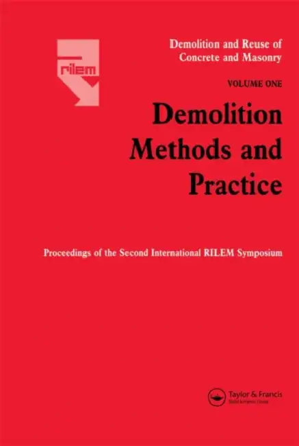 Demolition Methods and Practice  by Kasai Y.