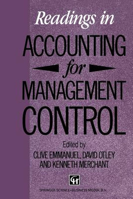 Readings in Accounting for Management Control by David Otley and Kenneth Clive Emmanuel