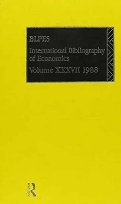 Ibss: Economics: 1988  by British Library of Political and Economics