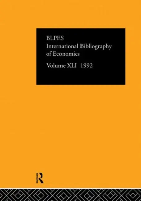 Ibss: Economics: 1992  by British Library of Political and Economics