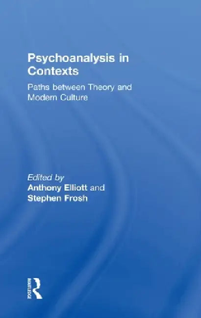 Psychoanalysis in Context: Paths between Theory and Modern Culture by Anthony Elliott, Stephen Frosh