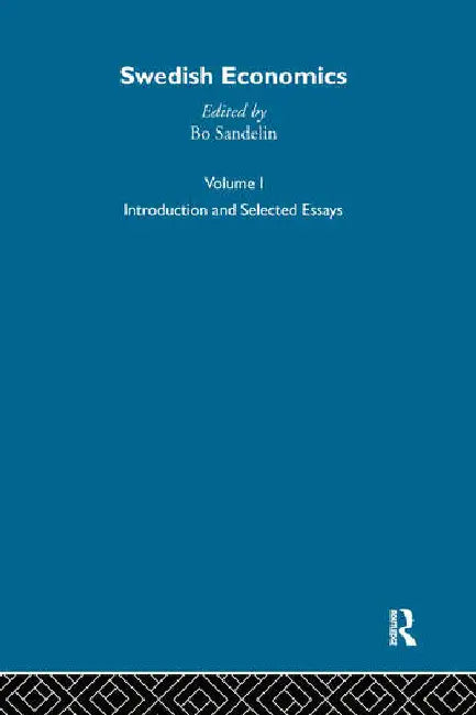 Swedish Economics by Sandelin Bo