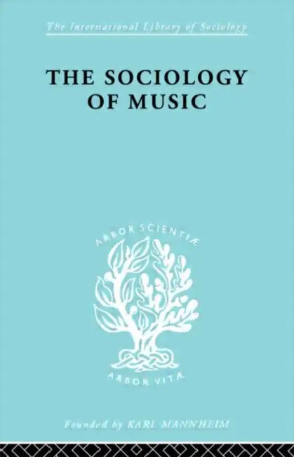 Sociology Of Music Ils 91 by Silbermann Alphons