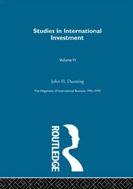 Studies Intnl Investment by Dunning John H.