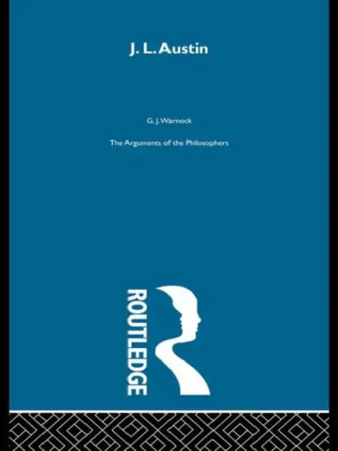 Austin-Arg Philosophers by Warnock G.J.