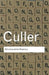 Structuralist Poetics: Structuralism, Linguistics and the Study of Literature