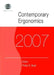 Contemporary Ergonomics 2007: Proceedings of the International Conference on Contemporary Ergonomics (Ce2007), 17-19 April 2007, Nottingham, UK by Philip D. Bust