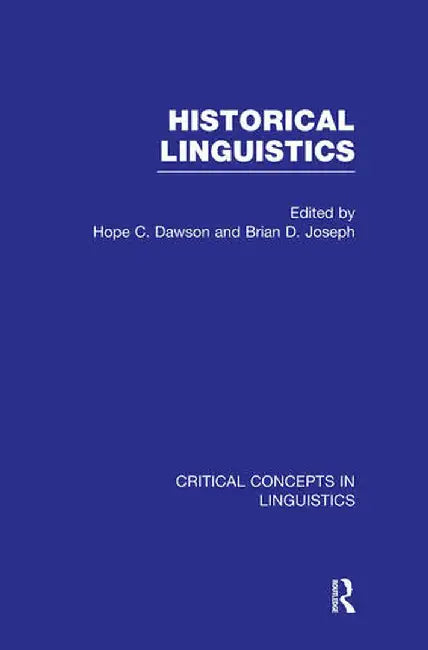 Historical Linguistics by BRIAN D JOSEPH