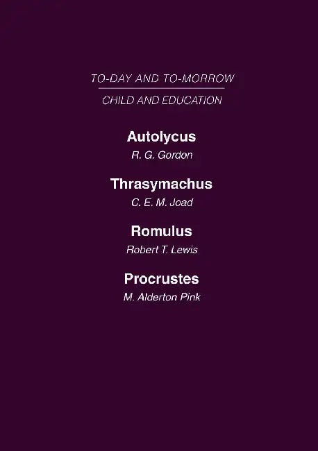 Child and Education: Mini-set D Today & Tomorrow by Romulus