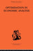 Optimisation in Economic Analysis by Gordon Mills