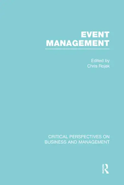 Event Management by Chris Rojek