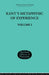 Kant's Metaphysic of Experience: Volume I by H. J. Paton