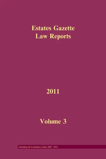 Eglr 2011 Volume 3 and Cumulative Index by Hazel Marshall