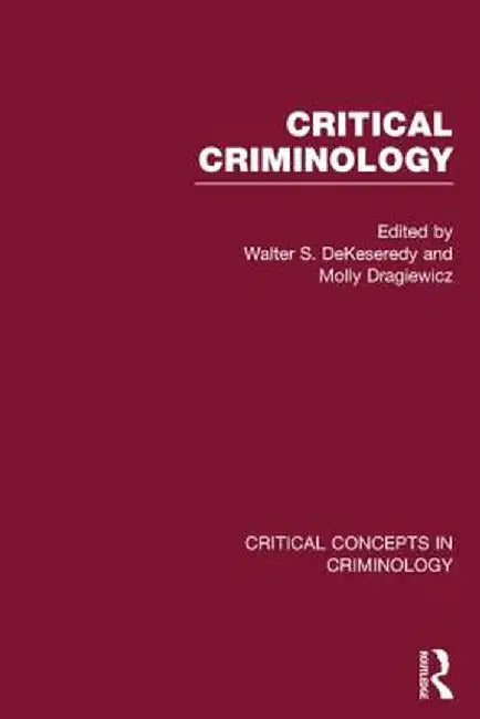 Critical Criminology by Walter DeKeseredy