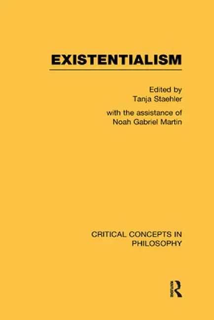 Existentialism by Tanja Staehler