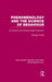 Phenomenology and the Science of Behaviour: An Historical and Epistemological Approach by George Thinés