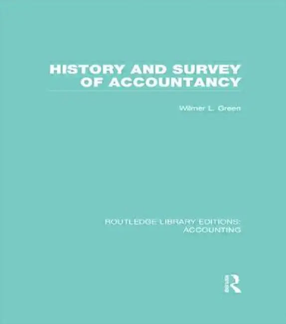 History and Survey of Accountancy (Rle Accounting) by Wilmer Green