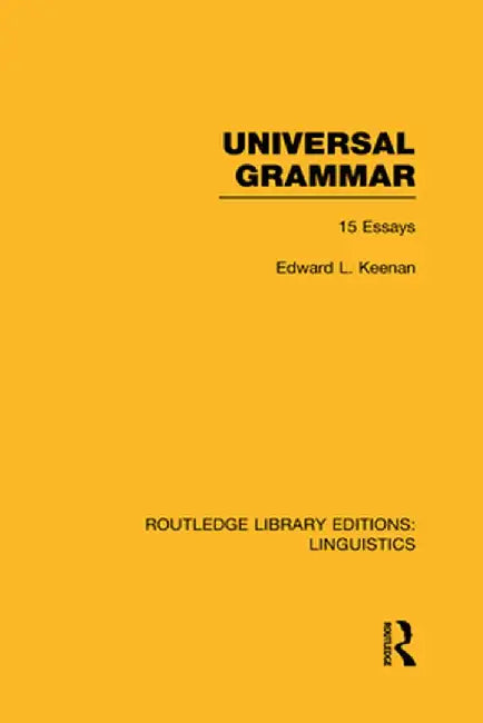 Universal Grammar by Edward L. Keenan