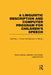 A Linguistic Description and Computer Program for Children's Speech (Rle Linguistics C) by Geoffrey J. Turner, Bernard A. Mohan