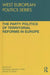 The Party Politics of Territorial Reforms in Europe by Emanuele Massetti
