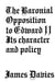 Baronial Opposition to Edward II: Its Character and Policy by James Conway Davies