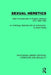 Sexual Heretics: Male Homosexuality in English Literature from 1850-1900 by Brian Reade