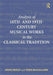 Analysis of 18th- And 19th-Century Musical Works in the Classical Tradition by David Beach