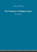 The Profession of English Letters by J. W. Saunders